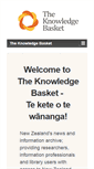 Mobile Screenshot of knowledge-basket.co.nz